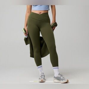 Aerie Olive Green Crisscross Leggings